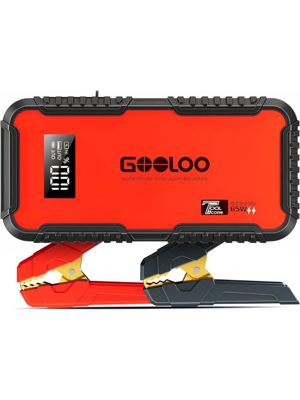 Portable 3000A Jump Starter - 12V Battery Booster for Cars & Trucks